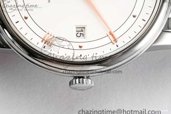 0503 Casual De Ville SS DIWF 1:1 Best Edition White Dial RG Markers on SS Bracelet MIYOTA 7847